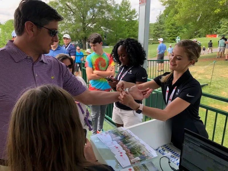 Photo of you working an event