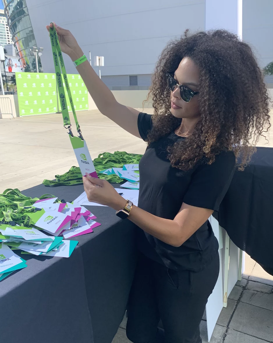 Photo of you working an event